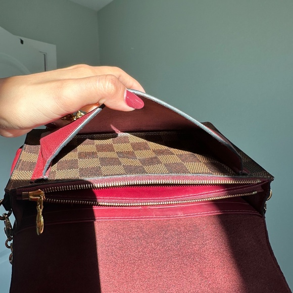 Louis Vuitton Vavin Chain Wallet Damier Ebene Bordeaux - Picture 10 of 14